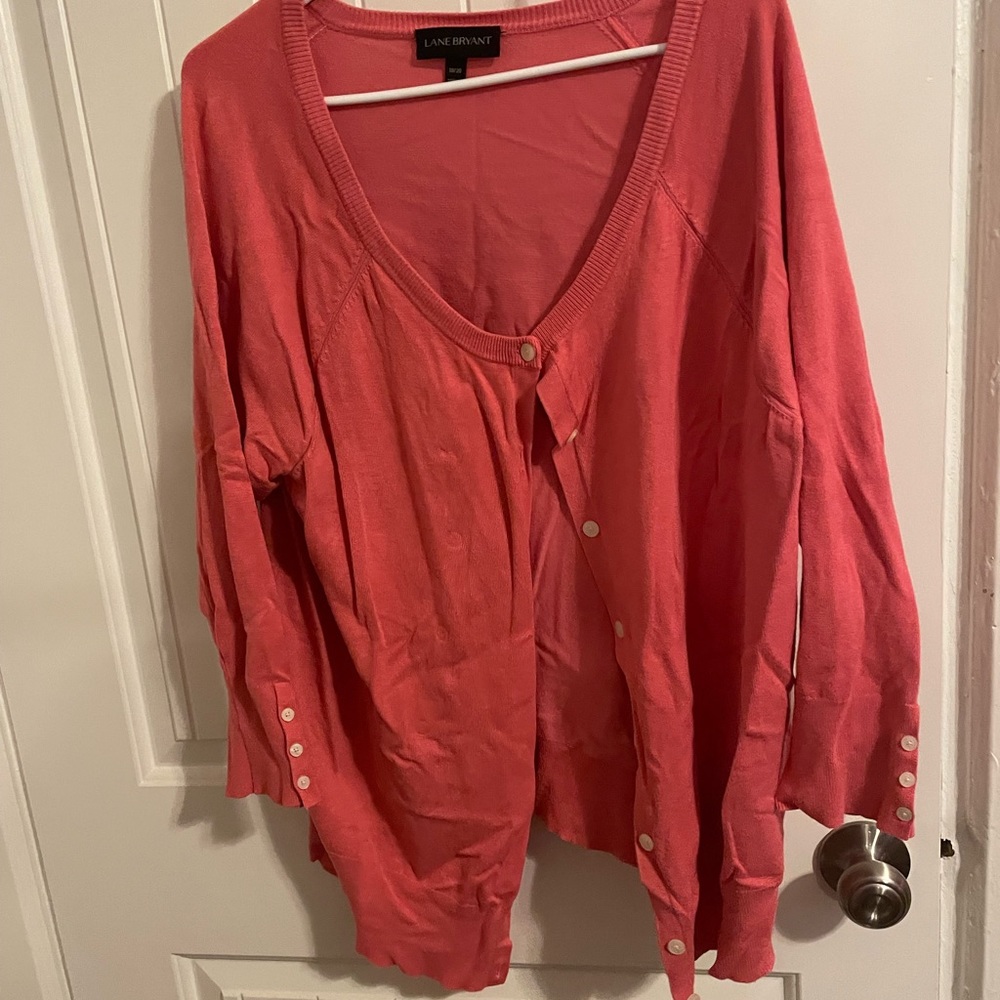 Salmon Colored Cardigan